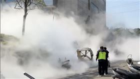 竹科某公司「輸送液態氮」洩漏