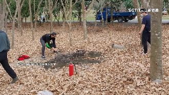 險釀森林大火！屏東2童調皮架木頭燒落葉