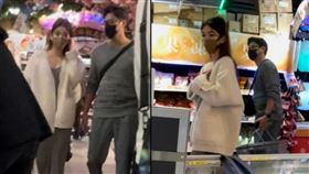 ▲有讀者直擊孫其君帶著新歡逛賣場，他小腹搶眼，略飄叔味。（圖／讀者提供／CTWANT提供）