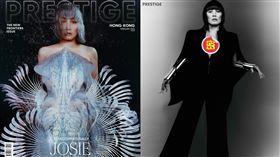 何超儀登上時尚雜誌封面。（圖／PRESTIGE提供）