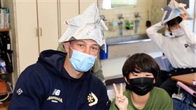 ▲WBC澳洲隊造訪府中市小學。（圖／取自Team Australia Baseball FB）