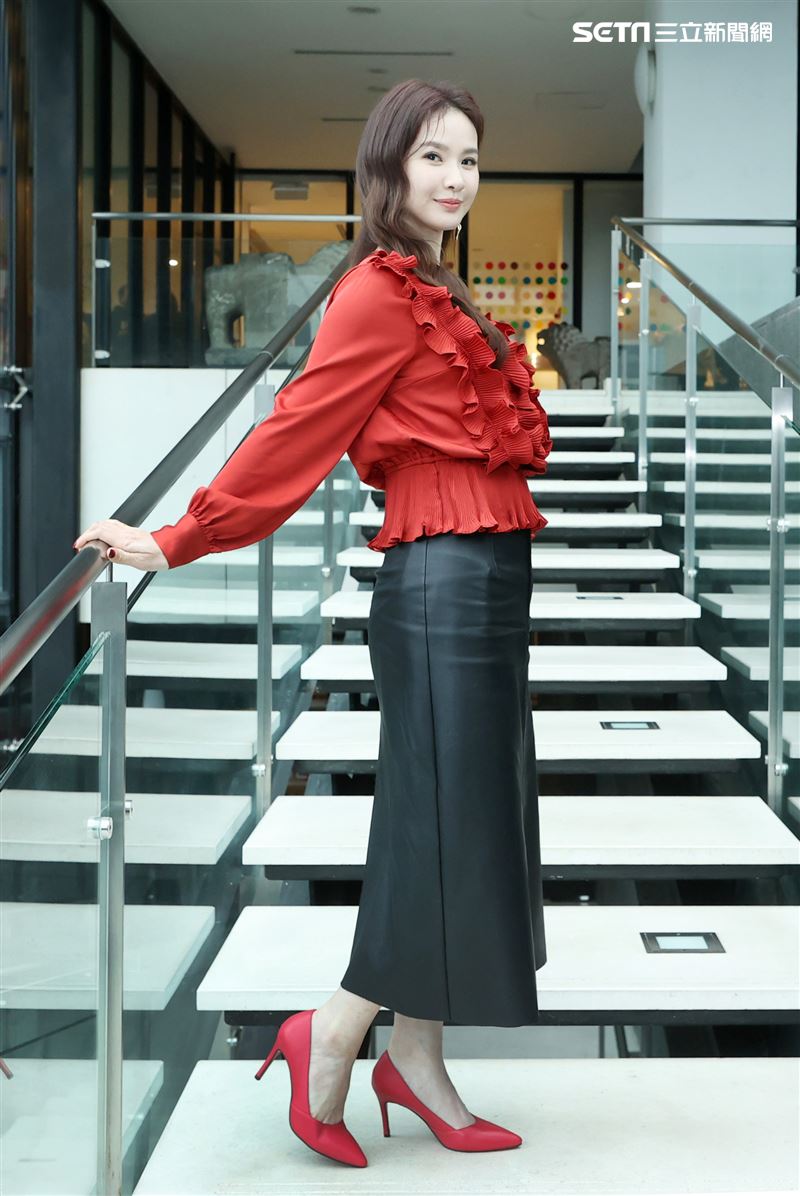 陳小菁三立新聞網專訪。（記者邱榮吉/攝影）