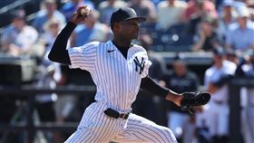 ▲赫曼（Domingo German）先發2.1局球被敲1支安打，飆3K失1分。（圖／美聯社／達志影像）