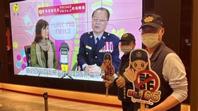 雲林斗六警宣導防詐騙　「阿昭署長」影城大廳現蹤跡（圖／翻攝畫面）