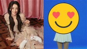 ▲迪麗熱巴出席活動現場照曝光，好身材比起孕婦更像高中生。（圖／翻攝自微博）