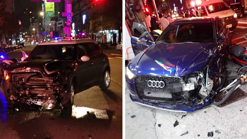 這車禍好巧！　2車猛撞1人酒駕1人擁槍毒