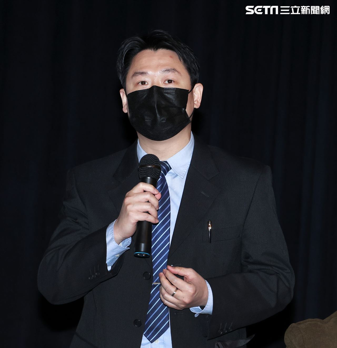 三立新聞網主辦台日友好「311重生、福島福到」首映會，我方專家學者林立凡分享福島災後重建等議題。（記者邱榮吉/攝影）