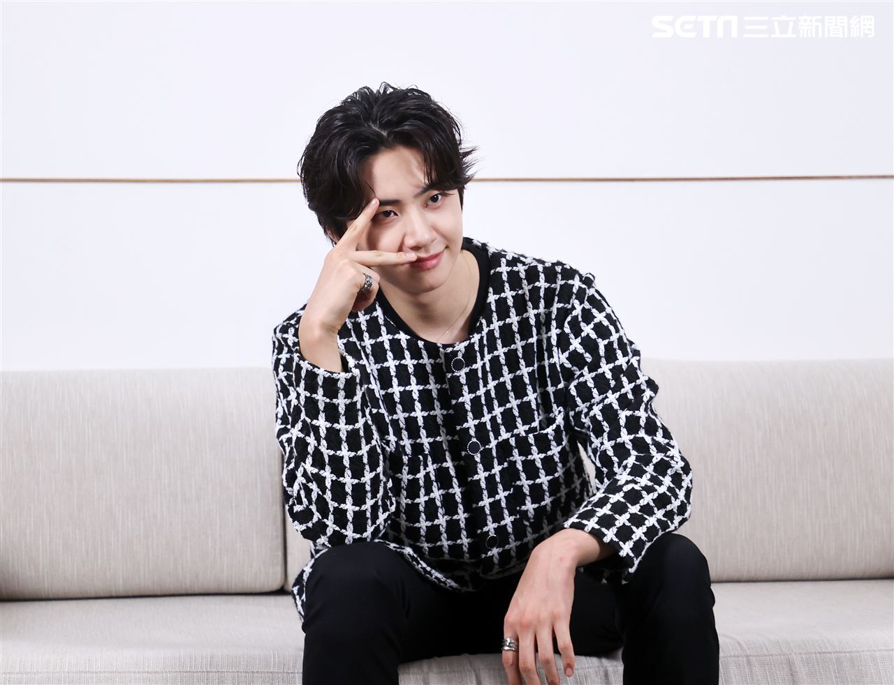 韓星李鎭赫聯訪。（記者邱榮吉/攝影）