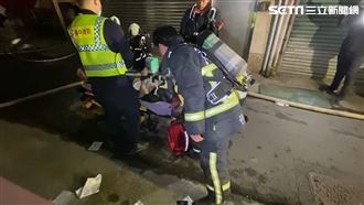 民宅,透天厝,祖孫,台中,火警,熟睡,命危（圖／翻攝畫面）