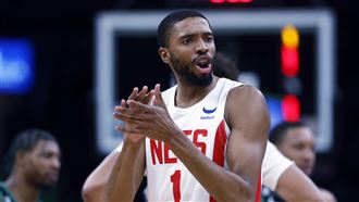 ▲布里吉斯（Mikal Bridges）攻下全場最高38分，籃網中止4連敗。（圖／美聯社／達志影像）