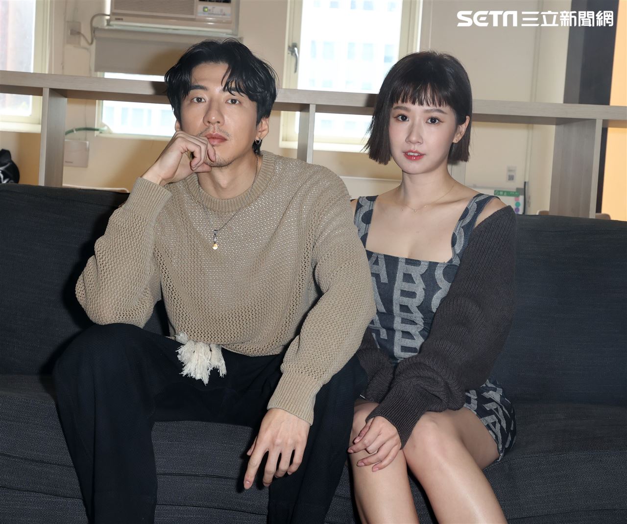 傅孟柏、方志友三立新聞網專訪。（記者邱榮吉/攝影）