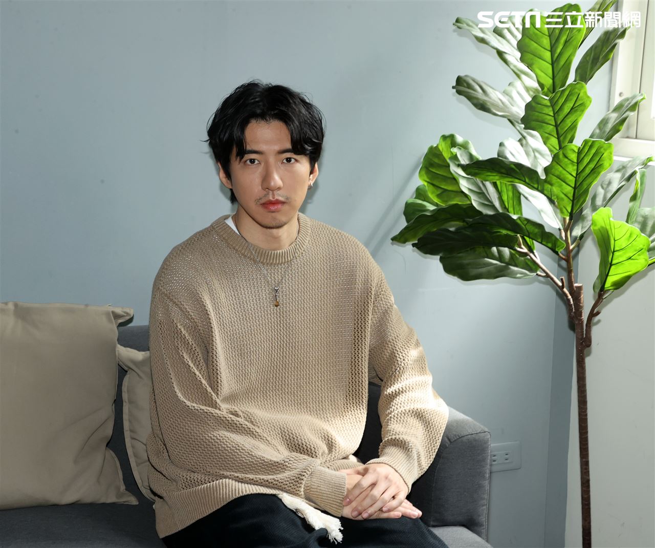 傅孟柏、方志友三立新聞網專訪。（記者邱榮吉/攝影）