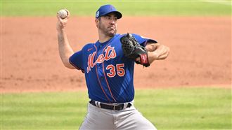 ▲韋蘭德（Justin Verlander）主投3局飆3K，被敲2支安打失1分自責分，拿下勝投。（圖／翻攝自大都會推特）