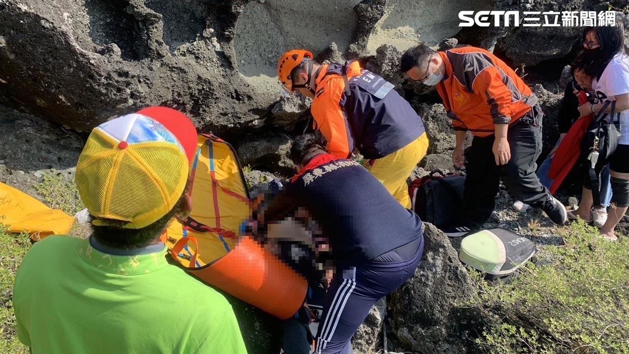 新／墾丁步道踩空墜2米　男頭撞礁岩命危