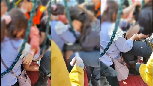 畫面曝！女童受困鞦韆　媽媽嚇壞了