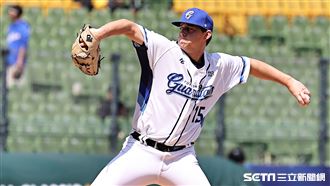 ▲世界棒球經典賽官辦熱身賽，富邦悍將先發投手肯特。（圖／記者劉彥池攝影）