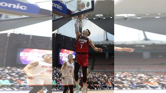 林書豪上半場拿下全隊最高的13分。（圖／高雄鋼鐵人提供）