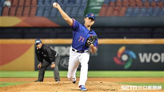 ▲世界棒球經典賽官辦熱身賽，台灣隊先發投手江少慶。（圖／記者劉彥池攝影）