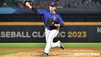 ▲世界棒球經典賽官辦熱身賽，台灣隊投手鄧愷威。（圖／記者劉彥池攝影）