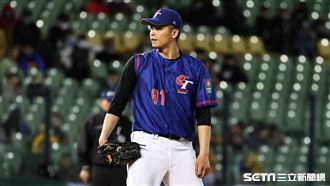 ▲世界棒球經典賽官辦熱身賽，台灣隊投手陳仕朋。（圖／記者劉彥池攝影）