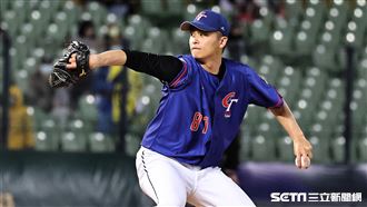 ▲世界棒球經典賽官辦熱身賽，台灣隊投手陳仕朋。（圖／記者劉彥池攝影）