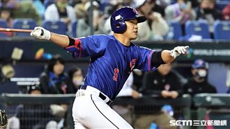 ▲世界棒球經典賽官辦熱身賽，台灣隊外野手王柏融。（圖／記者劉彥池攝影）