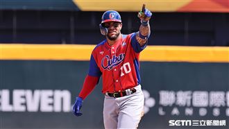 ▲世界棒球經典賽官辦熱身賽，古巴隊三壘手孟卡達（Yoan Moncada）單場擊出2支長打。（圖／記者劉彥池攝影）