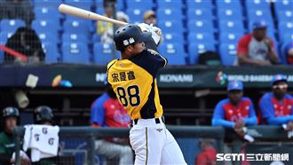 ▲世界棒球經典賽官辦熱身賽，中信兄弟外野手宋晟睿。（圖／記者劉彥池攝影）