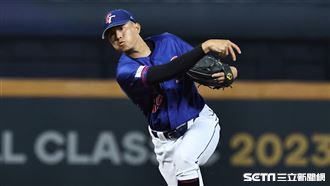 ▲世界棒球經典賽官辦熱身賽，台灣隊先發投手黃子鵬。（圖／記者劉彥池攝影）