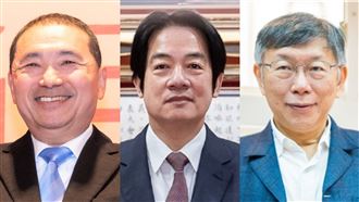 侯友宜,賴清德,柯文哲。（合成圖／翻攝自侯友宜、賴清德、柯文哲臉書）