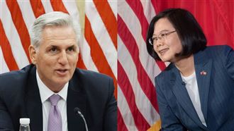 蔡英文麥卡錫 （圖／中央社、總統府）
