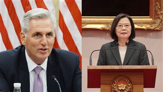 ▲美國眾議院議長麥卡錫計劃4月初在加州會晤總統蔡英文。（圖／中央社、總統府）