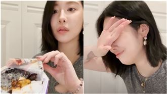 超商買到「發霉飯」！84萬訂閱網紅當場乾嘔：怎麼這麼臭（圖／翻攝自美麗妄娜 YouTube）
