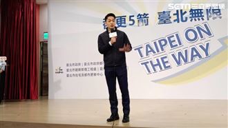 蔣萬安都更五箭記者會。（圖／記者陳韋帆攝影）