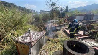 新北市,三峽,新北市消防局,公墓火警,墓園