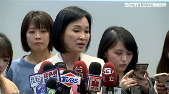 朱立倫、柯志恩出席國家政策研究基金會記者會。