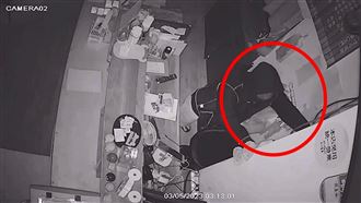 新北,土城,食堂,慣竊,蒙面,笨賊,愛心箱