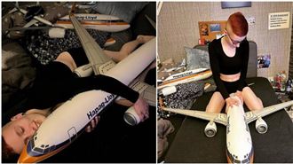 一年內搭30次飛機 妹子男友竟是「波音737」：未來想結婚（圖／翻攝自Sarah_b737_lover IG）