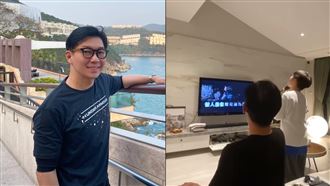 ▲品冠10歲兒的清亮嗓音，也讓網狂讚他後繼有人。（圖／翻攝自品冠臉書）