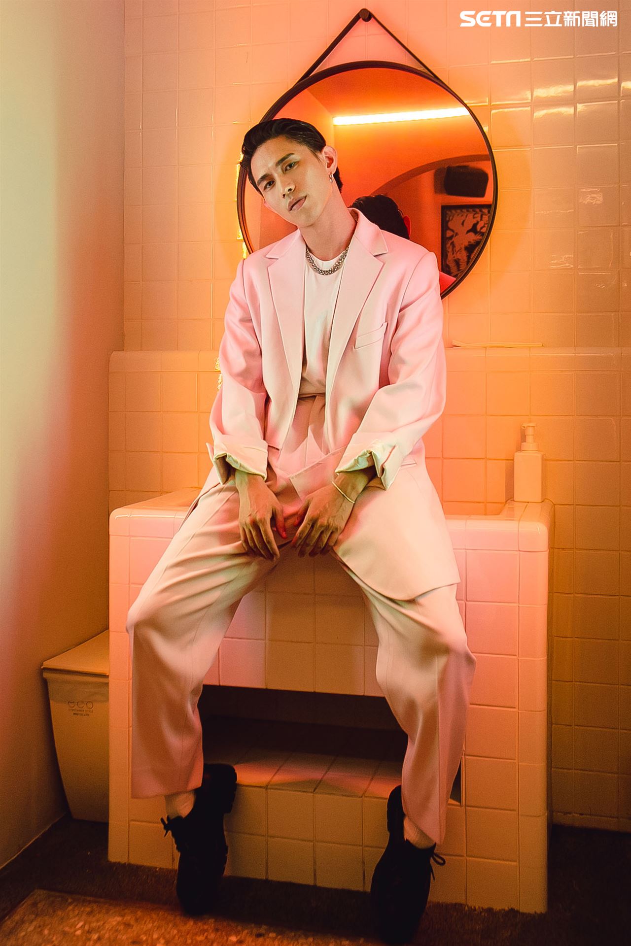 柏霖三立新聞網專訪。（圖／記者楊澍攝影）