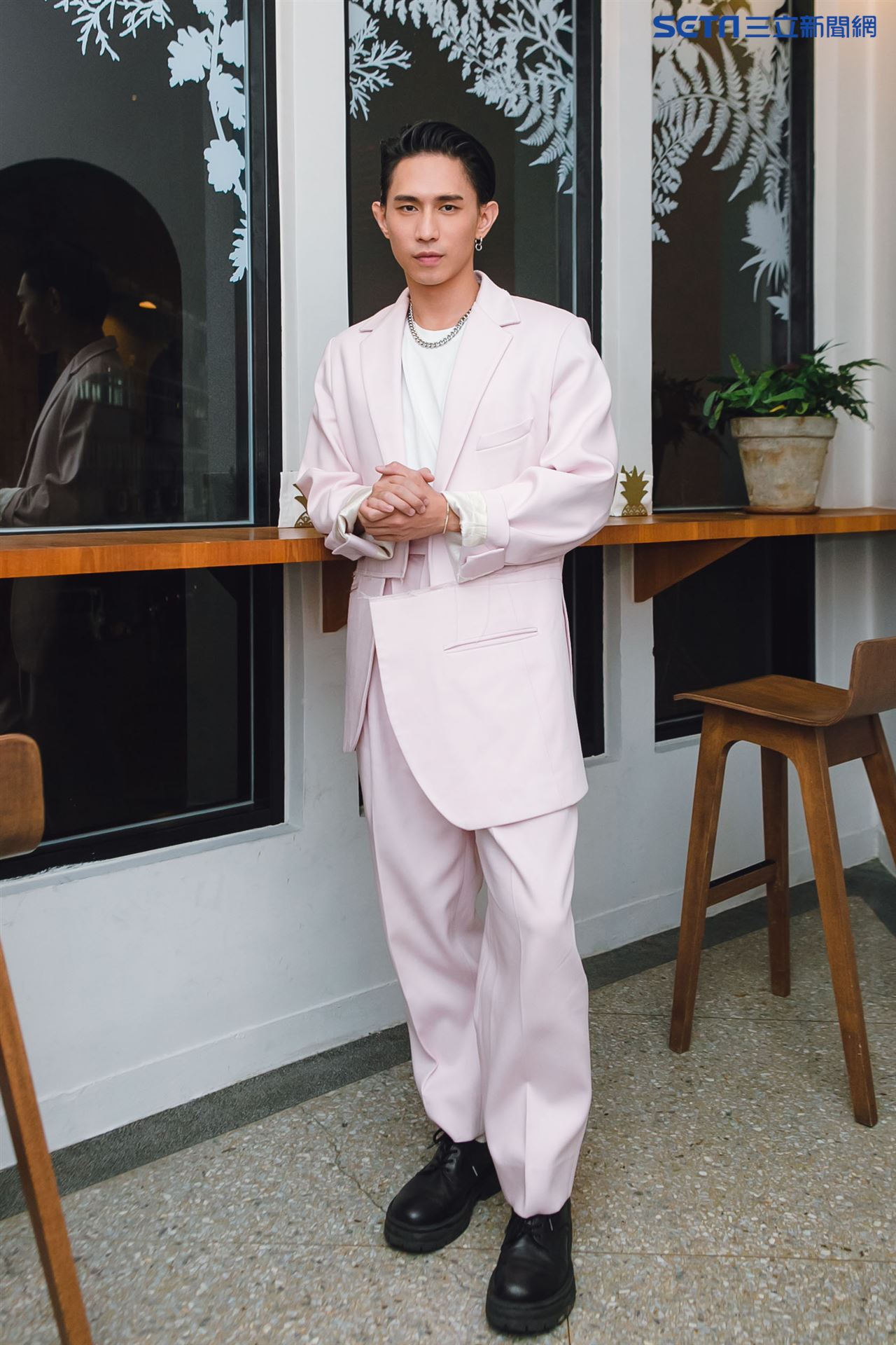 柏霖三立新聞網專訪。（圖／記者楊澍攝影）