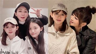 王彩樺罕曬超正母女同框照　網讚：三姐妹