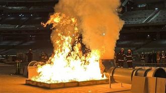 大巨蛋冒濃煙！實情曝光　蔣：盼7月獲照