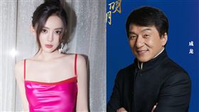 成龍（右）和古力娜扎（左）合作新片。（圖／翻攝自微博）