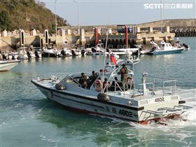 失蹤家屬抵達金門二膽島