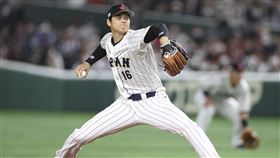 日本隊先發大谷翔平。（圖／美聯社／達志影像）