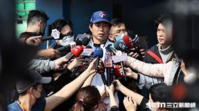 ▲世界棒球經典賽台灣對巴拿馬，台灣隊總教練林岳平受訪。（圖／記者劉彥池攝影）