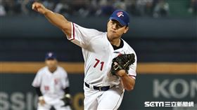 ▲世界棒球經典賽A組預賽義大利對台灣，台灣先發投手江少慶。（圖／記者劉彥池攝影）