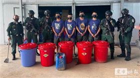 柬埔寨警方逮捕4名台灣人製毒，依法起訴。（圖／翻攝柬中時報）
