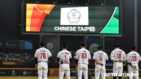 ▲世界棒球經典賽A組預賽台灣對巴拿馬，賽前演奏國旗歌。（圖／記者劉彥池攝影）